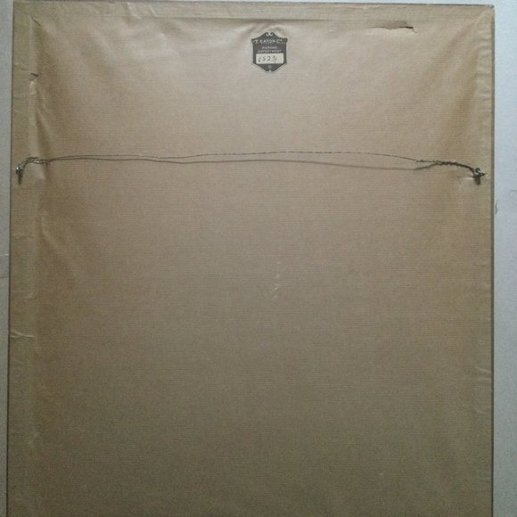 Vintage T.eaton Co wall art cross stich needlepoint embroidery framed pheasant - Picture 3 of 4